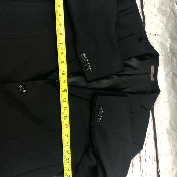 ZARA MAN Mens Sz 46 Black BlazerJacket Sports Coat Tailored Fit 2Button Front - Picture 10 of 15